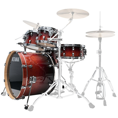 TAMA MBS52RZS-DCF Starclassic Performer Dark Cherry Fade 5 Parça (22B/10T/12T/14F/16F) Akustik Davul Seti
