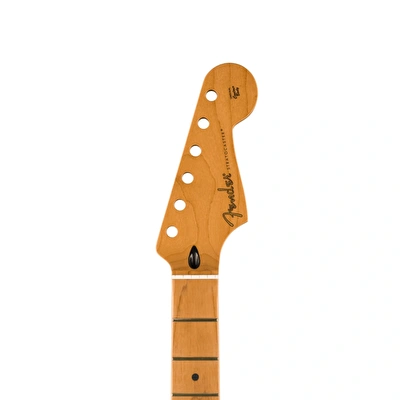 Fender Satin Roasted Maple Stratocaster Neck Gülağacı Klavye 22 Jumbo Perde 12 Radius Flat Oval Shape Gitar Sapı
