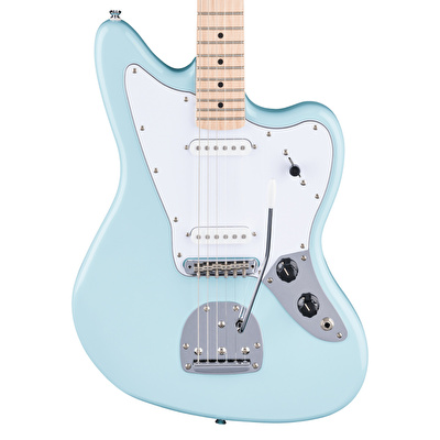 Squier Limited Edition Affinity Jaguar Laurel Klavye WPG Daphne Blue Elektro Gitar