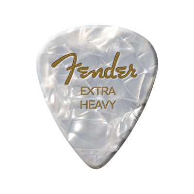 Fender Premium Celluloid 351 Shape Thin White Moto 12-Adet Pena