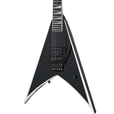 Jackson Pro Serisi Wes Borland King V Abanoz Klavye Black w White Bevels Elektro Gitar