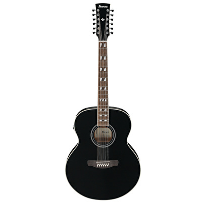 IBANEZ AJ7012M1E-BK 12 Telli Elektro Akustik Gitar