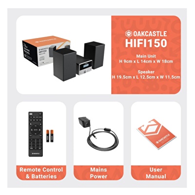 OAKCASTLE HIFI150 Müzik Seti