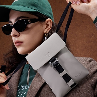 GASTON LUGA Spläsh Mini Crossbody Omuz Çantası - Taupe