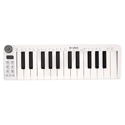M-VAVE SMK-25 MINI WHITE 25 Tuşlu Kablosuz Şarjlı MIDI Klavye