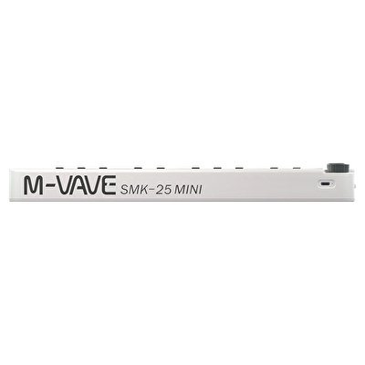M-VAVE SMK-25 MINI WHITE 25 Tuşlu Kablosuz Şarjlı MIDI Klavye