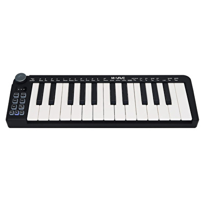 M-VAVE SMK-25 MINI 25 Tuşlu Kablosuz Şarjlı MIDI Klavye (Siyah)