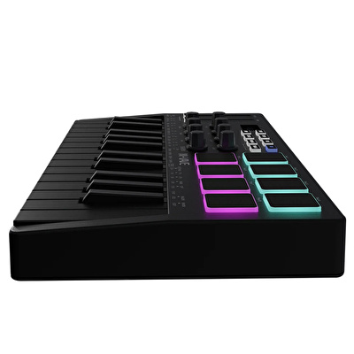 M-VAVE SMK-25 25 Tuşlu Kablosuz Şarjlı MIDI Klavye (Siyah)
