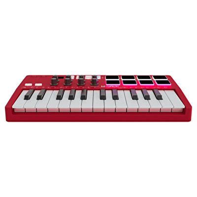 M-VAVE SMK-25 25 Tuşlu Kablosuz Şarjlı MIDI Klavye (Kırmızı)