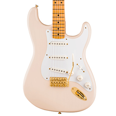 Fender Limited Edition Vintera III Late 50's Stratocaster Gold Hardware White Blonde Elektro Gitar (Gigbag Dahil)