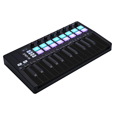 M-VAVE SMK-25 II 25 Tuşlu Kablosuz Şarjlı MIDI Klavye (Siyah)
