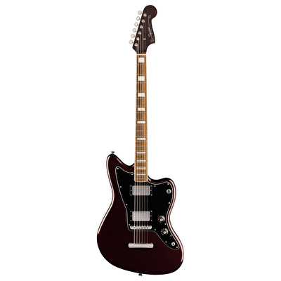 Squier Paranormal Baritone Jazzmaster HH BPG Oxblood Elektro Gitar