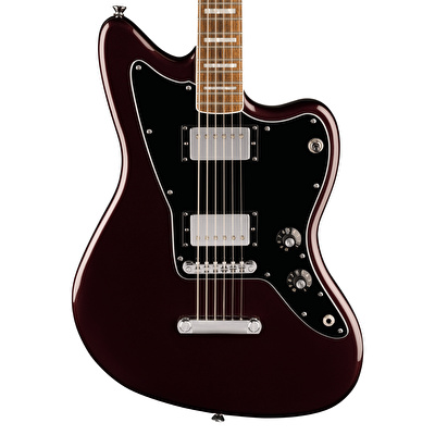 Squier Paranormal Baritone Jazzmaster HH BPG Oxblood Elektro Gitar