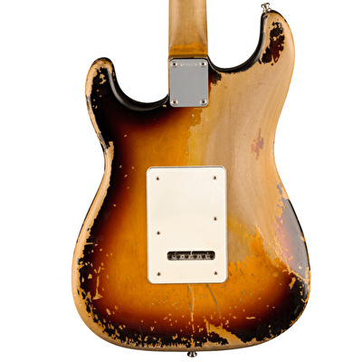 Fender Custom Shop Masterbuilt John Frusciante Stratocaster Super Heavy Relic 3 Renk Sunburst Paul Waller Elektro Gitar