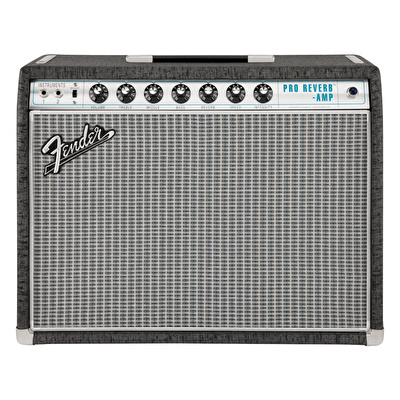 Fender Limited Edition 68 Custom Pro Reverb Celestion G12 Redback Pewter Elektro Gitar Amfisi