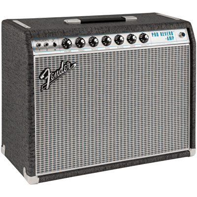 Fender Limited Edition 68 Custom Pro Reverb Celestion G12 Redback Pewter Elektro Gitar Amfisi