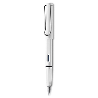 LAMY Safari Dolma Kalem Metal Siyah Klips M Uç Beyaz