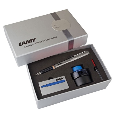 LAMY Set Al-Star Dolma Kalem Seti M G.Kutu Grafit Metal Siyah Klips