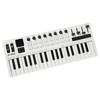 M-VAVE SMK-37 PRO 37 Tuşlu Kablosuz MIDI Klavye (Beyaz)