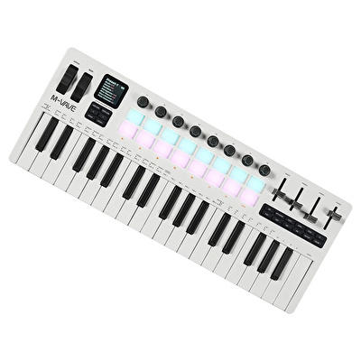 M-VAVE SMK-37 PRO 37 Tuşlu Kablosuz MIDI Klavye (Beyaz)