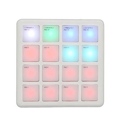 M-VAVE SMC-PAD POCKET Kablosuz MIDI Pad Kontrol Cihazı (Beyaz)