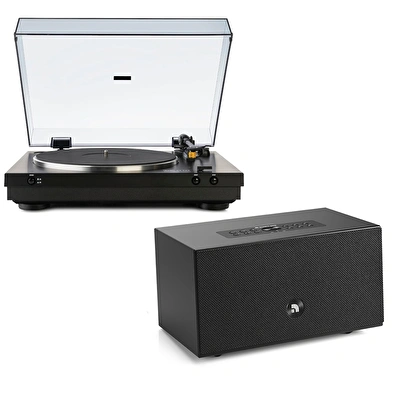 Audio Pro C5 MKII W Black Hoparlör, Dual CS 329 Pikap Hi-Fi Müzik Sistemi