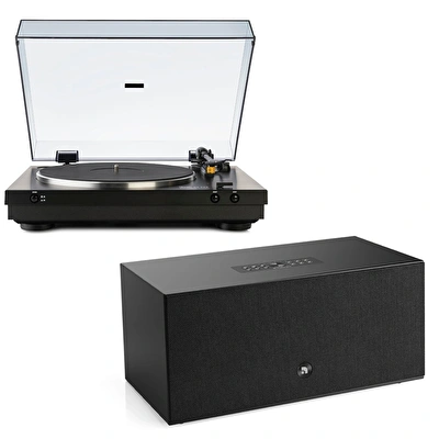Audio Pro C20 W Hoparlör, Dual CS 329 Pikap Black Hi-Fi Müzik Sistemi