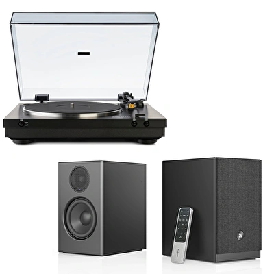 Audio Pro A28 W Black Hoparlör, Dual CS 329 Pikap Hi-Fi Müzik Sistemi