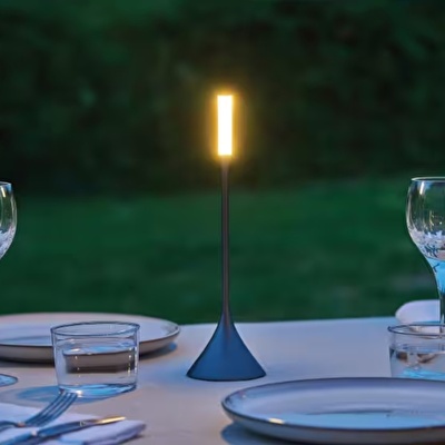 LEXON Steli Candle Aydınlatma Metalik Gri