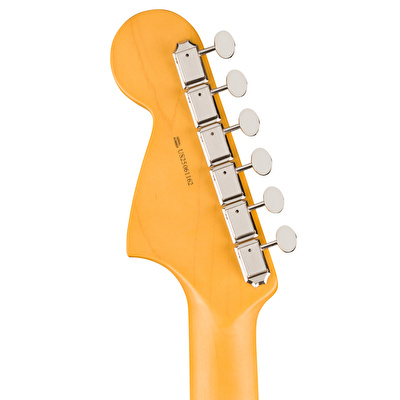 Fender American Professional Classic Jaguar Faded Firemist Gold Elektro Gitar (Gigbag Dahil)