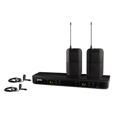 SHURE BLX188E/CVL-H8E 2’li Telsiz Yaka Mikrofonu (518-542 Mhz)
