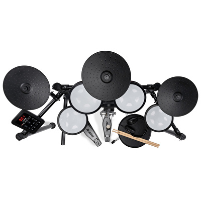 ALESIS Turbo Pro 8 Parça Elektronik Davul Seti - Tabure & Kulaklık Aksesuarları Dahil