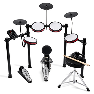 ALESIS Turbo Pro 8 Parça Elektronik Davul Seti - Tabure & Kulaklık Aksesuarları Dahil