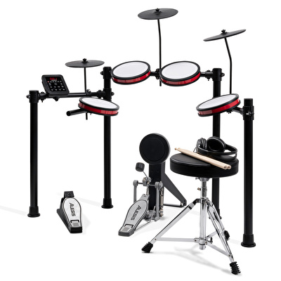 ALESIS Turbo Pro 8 Parça Elektronik Davul Seti - Tabure & Kulaklık Aksesuarları Dahil