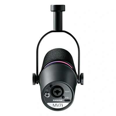 SHURE  MV7i Akıllı USB Mikrofon ve Ses Kartı