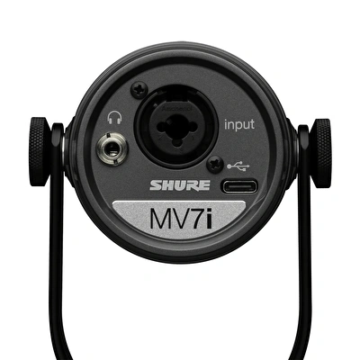 SHURE  MV7i Akıllı USB Mikrofon ve Ses Kartı