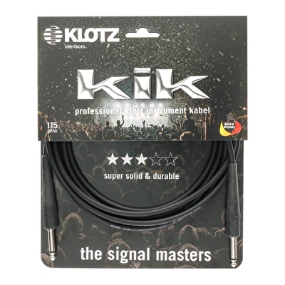 Klotz KIK 6 Metre Siyah Enstrüman Kablosu