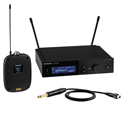SHURE SLXD14+E-G65 Dijital Telsiz Bodypack Sistemi(WA305 Enstrüman Kablosu Dahil)