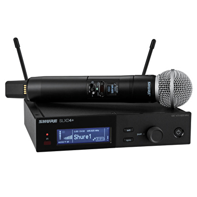 SHURE SLXD24+E/58-G65 SM58 Dijital El Telsiz Mikrofon Seti