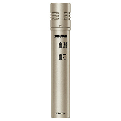 SHURE KSM137/SL Kalem Kondansatör Mikrofon, Gümüş