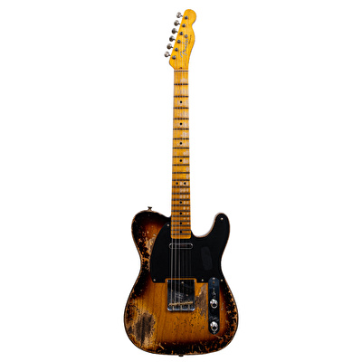 Fender Custom Shop 1952 Telecaster Super Heavy Relic Aged 2 Renk Sunburst Elektro Gitar