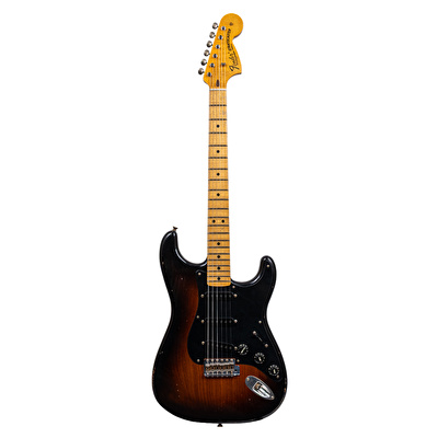 Fender Custom Shop Masterbuilt Andy Hicks 1969 Stratocaster Journeyman Relic Faded 2 Renk Sunburst Elektro Gitar