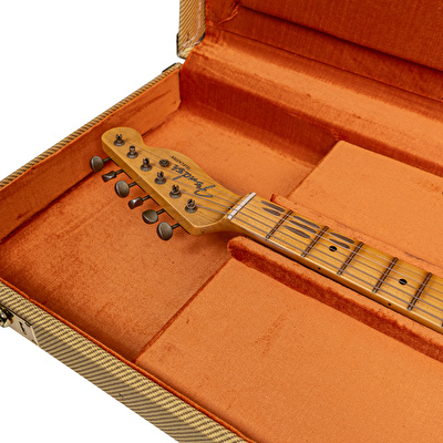 Fender Custom Shop 1950's Telecaster Thinline Journeyman Relic  2 Renk Sunburst Elektro Gitar
