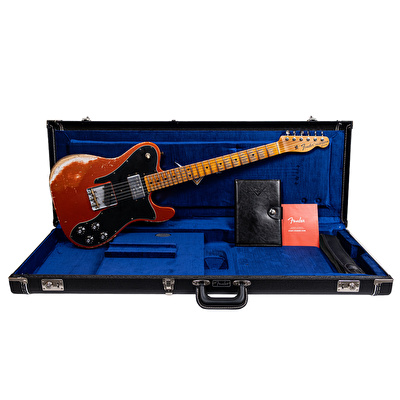 Fender Custom Shop 1970's Telecaster Custom Heavy Relic Firemist Orange Elektro Gitar
