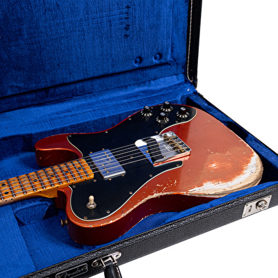 Fender Custom Shop 1970's Telecaster Custom Heavy Relic Firemist Orange Elektro Gitar