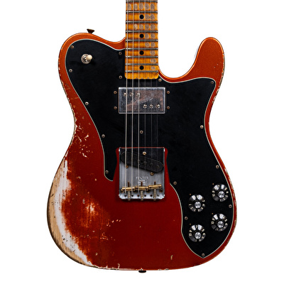 Fender Custom Shop 1970's Telecaster Custom Heavy Relic Firemist Orange Elektro Gitar