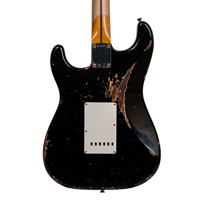 Fender Custom Shop 1957 Stratocaster Heavy Relic Siyah Elektro Gitar
