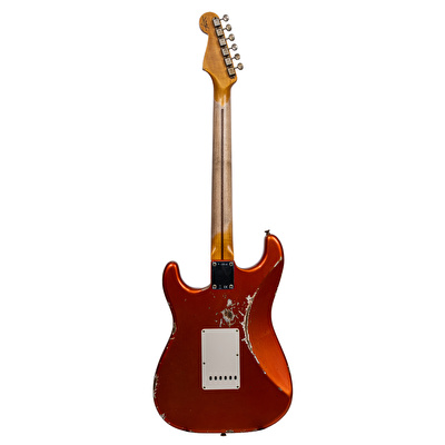 Fender Custom Shop 1957 Stratocaster Heavy Relic Aged Candy Tangerine Elektro Gitar