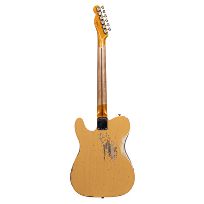 Fender Custom Shop Cunife Blackguard Telecaster Bigsby Heavy Relic Aged Nocaster Blonde Elektro Gitar