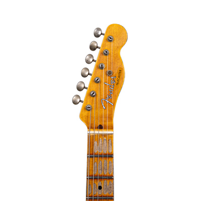 Fender Custom Shop Cunife Blackguard Telecaster Bigsby Heavy Relic Aged Nocaster Blonde Elektro Gitar